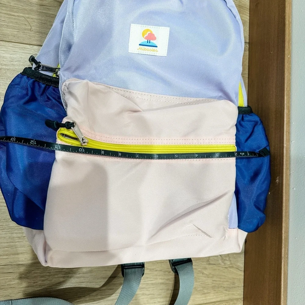 mibasies Kids Backpack Girls‎ lavender light pink navy blue and yellow